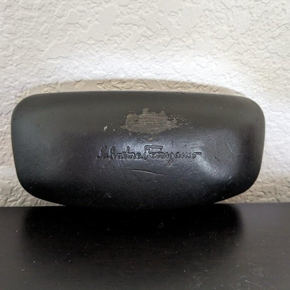 Salvatore Ferragamo Black Hard Shell Sunglasses Case - Has Scratches